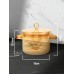 Стеклянная кастрюля с крышкой для плиты жаропрочная 1,5 л